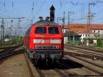 Die 218 141 und eine Weiter am 11.05.2008 bei einer Rangierfahrt im Nrnberger Hbf.