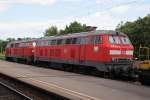 218 164-2 + 218 495-0 abgestellt in Stuttgart Hbf.Sie bernahmen spter einen Intercity.25.07.09