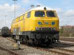 218 287-1 im Bf.Ulm am 2.4.2010