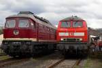 218 217-8 & 130 101-9 in Koblenz Ltzel am 03.04.2010