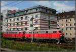 218 830-8 und 218 824-1 stehen in Nrnberg Hbf, 07.08.10