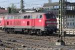 Diesellok 218 410-9 in Ulm Hbf.
09. August 2010