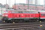 Die 218 423-9 zieht den nchsten Flgelzug mit 218 108-9 zur Bereitstellung nach Frankfurt a.M. HBF am 17.08.2010