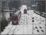 IRE4207 aus Ulm erreicht soeben Lindau und die zwei 218er warten auf den IC118 aus Innsbruck. (02.12.2010)