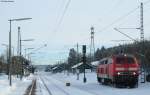 218 396-0 als Tfzf 96004 (Villingen(Schwarzw)- Triberg) bei der Durchfahrt St.Georgen(Schwarzw) 27.12.10