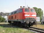 DB 218 217-8 im DB Museum Koblenz am 21.5.2011