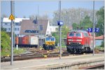 IRE4244 aus Lindau nach Stuttgart mit 218 431-5 fährt in Friedrichshafen Stadt ein. (02.05.2016)