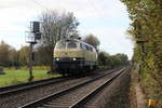 218 490 auf dem Weg nach Bad Bentheim, aufgenommen am 30.10.17 in Sythen