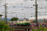 BEG 218 396-0 bei der Lokparade im DB Museum Koblenz, am 16.06.2018.