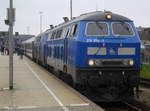 PRESS-218 054 und 055 (NVR 448 und 458) bringen IC 2315 Westerland - Frankfurt von Sylt bis Itzehoe, wo eine DB-101 übernimmt.