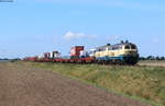 218 466-1 und 218 490-1 sowie 628 501-8  Hörnum  am Zugschluss mit dem AS 1435 (Westerland(Sylt)-Niebüll/Bredstedt) bei Lehnshallig 2.9.20