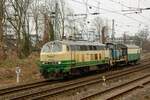 BEG 218 396-0 mit Haba 6 (V60) als �berf�hrung nach Neuwied in Wuppertal, Februar 2023.