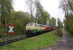 Am 16.04.2024 holten die Brohltal Eisenbahn Lok 218396-0 zusammen mit der RBP 225133-8 einen schweren Stahlzug in Georgsmarienhütte ab, um diesen nach Troisdorf zu bringen.