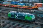 AIXrail 218 487 mit Schwellenzug in Wuppertal, M�rz 2026.