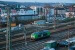 AIXrail 218 487 mit Schwellenzug in Wuppertal, M�rz 2026.