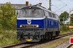 D-VIS 218 467-9 rangierte am 19.09.2026 beim Tag der Schiene 2026 auf dem Gel�nde des Nordic Rail Service (NRS) um ihren Sonderzug nach Lauenburg/Elbe (ALAU) zu ziehen. 