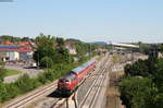 218 436-4 mit dem IRE 4211 (Stuttgart Hbf-Lindau Hbf) in Aulendorf 27.5.17