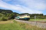 Railsystems RP 218 447-1 mit dem ALEX nach Oberstdorf am 27.08.18 bei Oberstdorf