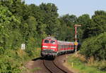 218 484-4 mit dem RE 12017 (Neustadt(Weinstr)Hbf-Karlsruhe Hbf) bei Winden 30.6.19