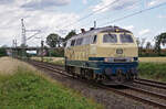 Lokomotive 218 460-4 am 21.06.2021 in Bornheim.