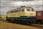 218 472-9 der Power Rail GmbH wurde auf dem Familienfest der Magdeburger Eisenbahnfreunde e.V.