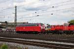 Railsystems RP 218 402-6 am 16.06.18 in Koblenz Lützel beim Sommerfest von einen Gehweg aus fotografiert
