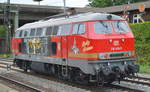 Railsystems RP GmbH mit ihrer so hübsch ausschauenden  Betty Boom/ 218 469-5  (NVR-Nummer: 9280 1 218 469-5 D-RPRS) am 10.07.19 Bahnhof Hamburg-Harburg.