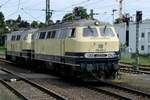 30.05.2020: 218 480 und 218 490 von Railsystems Gotha als Gastloks auf der Marschbahn im Bahnhof Itzehoe