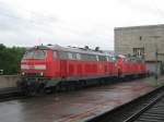 am 28.07.2010 standen 218 434-9 und 218 456-2 auf dem Abstellgleis in Stuttgart.