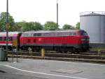218 443 abgestellt in Bahnhof Lindau - 26.04.2014
