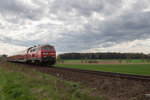 Am wechselhaften 16.04.16 wurde 218 463-8 auf ihrem Weg von München Hbf nach Mühldorf in Hörlkofen fotografiert.