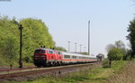 218 313-5 und 218 381-2 mit dem IC 2072 (Berlin Südkreuz-Westerland(Sylt) bei Lindholm 8.5.16