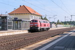 218 272-3 DB Fahrwegdienste GmbH kam solo durch Bienenbüttel und fuhr weiter in Richtung Lüneburg.