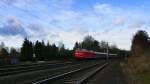 DB 219 084-1 mit dem RE 16601 von Heilbad Heiligenstadt nach Erfurt Hbf, bei Neudietendorf; 28.11.2009