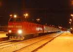 219 084-1 mit RE 16614 Erfurt Hbf - Gttingen, am 18.12.2010 in Leinefelde