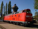 219 084-1 war am 02.10.11 bei den Geraer Eisenbahnwelten zusehen.