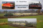 Zum 21 Dezember gibt es den Messzug mit der 2711 in Astenet, die 115 509 und das MEG U-Boot in Kln Deutz.