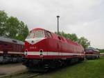 DB Museum 229 188-8 am 25.05.2013 beim 18. Eisenbahnfest unter dem Motto  DR E-Loktreffen  des Thringer Eisenbahnvereins im ehem. Bw Weimar. 