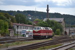 BR 219 (219 158-3) DLFB ex DR 119 158-4 rangiert im Bf Meiningen 03.09.2016