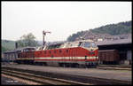 Am 6.6.1991 war dieses Pärchen in Form von der DR 119165 und der DR 110756 im Bahnhof Annaberg - Buchholz zu bewundern.