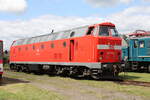 DB Museum 219 084-1 am 28.05.2022 beim Eisenbahnfest des Thüringer Eisenbahnvereins im ehem. Bw Weimar.