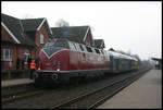 Am 24.2.2007 kam die Hammer V 200033 mit dem musealen Lübeck Büchener Doppelstockzug im Rahmen einer Sonderfahrt nach Cloppenburg.