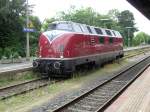 V 200 033 kommt am 19.06.2009 nach Bad Harzburg. Am folgenden Tag bespannt die Lok einen Sonderzug des Vienenburger Eisenbahnmuseums.
