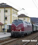 V 221 135 im Bahnhof Immendingen 2005