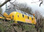 V 270 06 ( ex 221 )der EBW bei Gleisbauarbeiten nhe Giessen am 09.04.05. Rckkauf wohl aus Griechenland.
