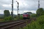 Nach der groen Fahrt nach Puttgarden ging es dann am 30.05.2010 wieder fr V 200 033 als Tfzf 88777 Vienenburg - Hamm (Westf.) zurck, hier bei der Einfahrt in den Bahnhof von Langeland.