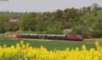 V200 033 mit ihrem Sonderzug (Stockheim-Bdingen) bei Rohrbach 29.4.12