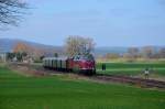 V 200 033 mit Sonderzug nach Wernigerode bei Hockeln am Samstag den 20.04.2013