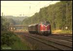 Am 4.7.2015 war 220033 (V200033) Zuglok für einen Sonderzug der Museumseisenbahn Hamm nach Wilhelmshaven. Um 9.00 Uhr kam der Zug pünktlich durch Natrup - Hagen an der Rollbahn.