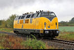 Auch 221 106-8 (V 270.06 | DB V 200 106) lässt sich beim Herbstlokfest des Lokschuppen Staßfurt blicken - allerdings im regulären Einsatz mit einem Güterzug.